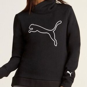 XL Puma Women's Asymmetrical Cowl Neck Pullover Sweatshirt